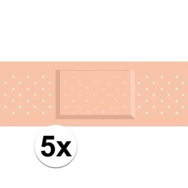Verpleegster 5 x mega pleister stickers voor dokter/zuster kostuums c