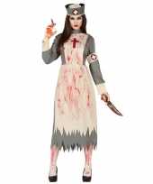 Horror verpleegster zuster verkleed kostuum voor dames carnaval