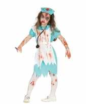 Zombie verpleegster zuster verkleedkostuum voor meisjes carnaval